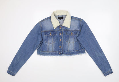 Womens UK Size 8 PRETTYLITTLETHING Blue Jacket