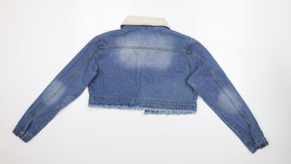 Womens UK Size 8 PRETTYLITTLETHING Blue Jacket