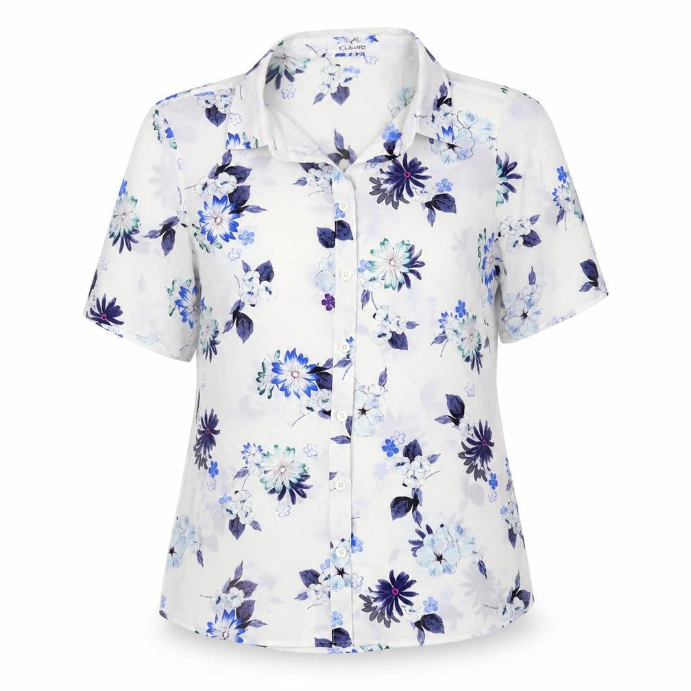 Womens UK Size S Marks and Spencer White Basic Button-Up