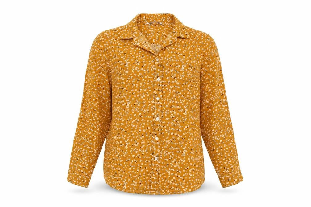 Womens UK Size S Lefties Orange Basic Button-Up