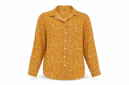 Womens UK Size S Lefties Orange Basic Button-Up