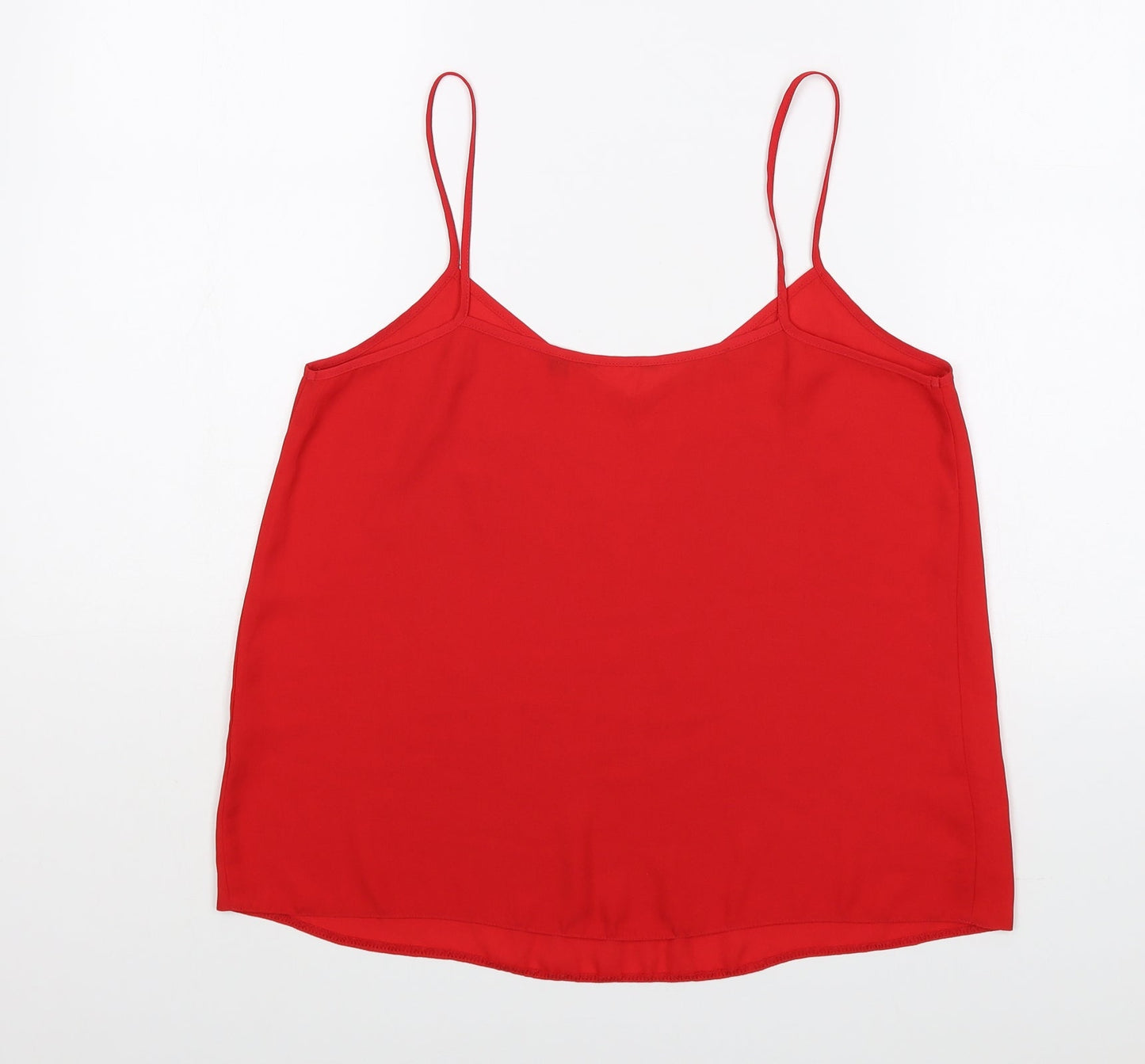 Womens UK Size 10 Preworn Red Basic Tank