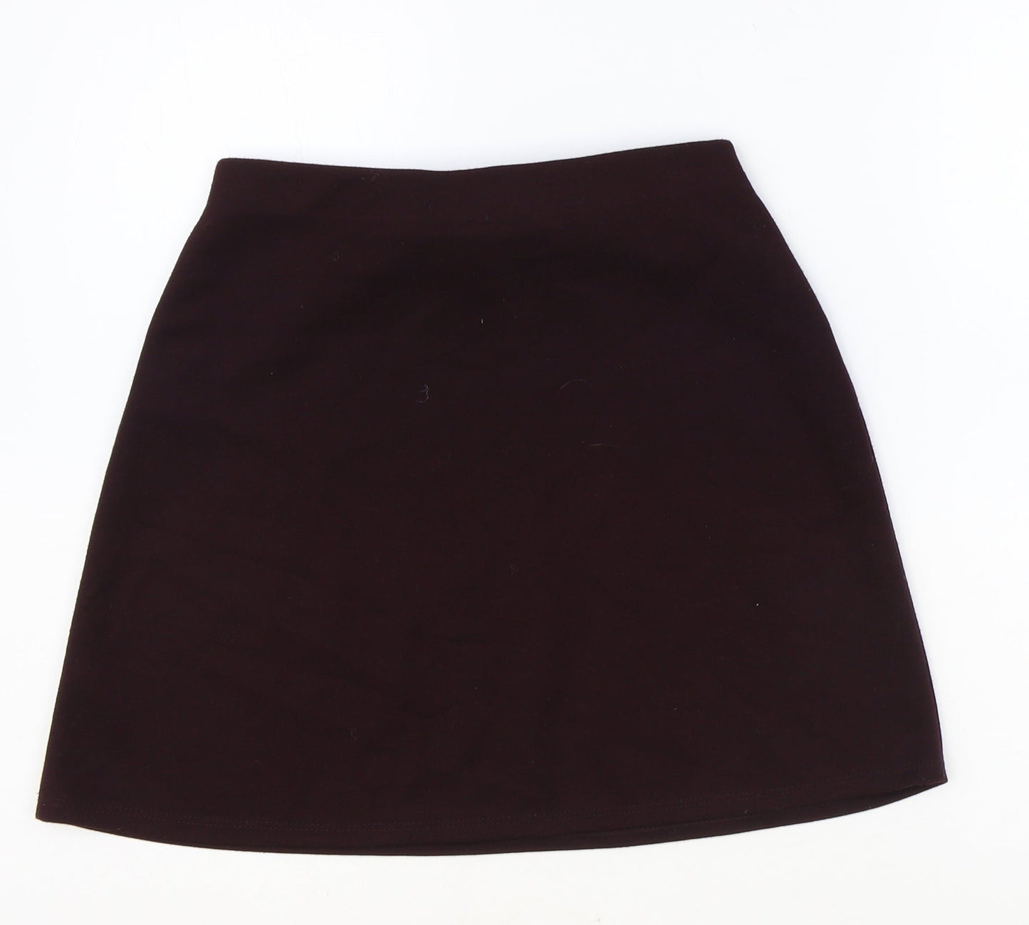 New Look Womens Red Polyester A-Line Skirt Size 8