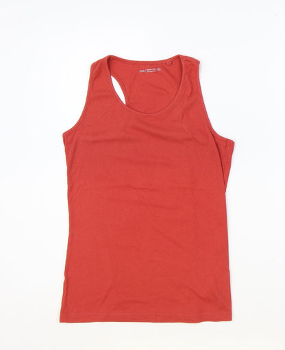 Womens UK Size 10 NEXT Orange Basic Tank