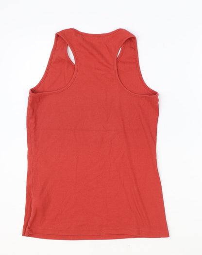 Womens UK Size 10 NEXT Orange Basic Tank