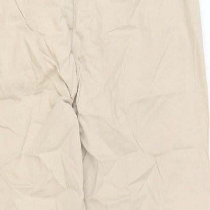 F&F Womens Brown Polyester Pedal Pusher Trousers Size 30 in Regular Zip