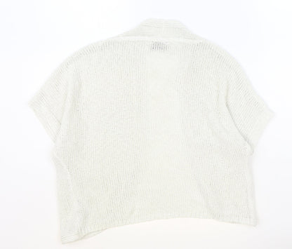 Womens UK Size 12 Marks and Spencer Beige Cardigan Jumper