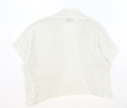Womens UK Size 12 Marks and Spencer Beige Cardigan Jumper
