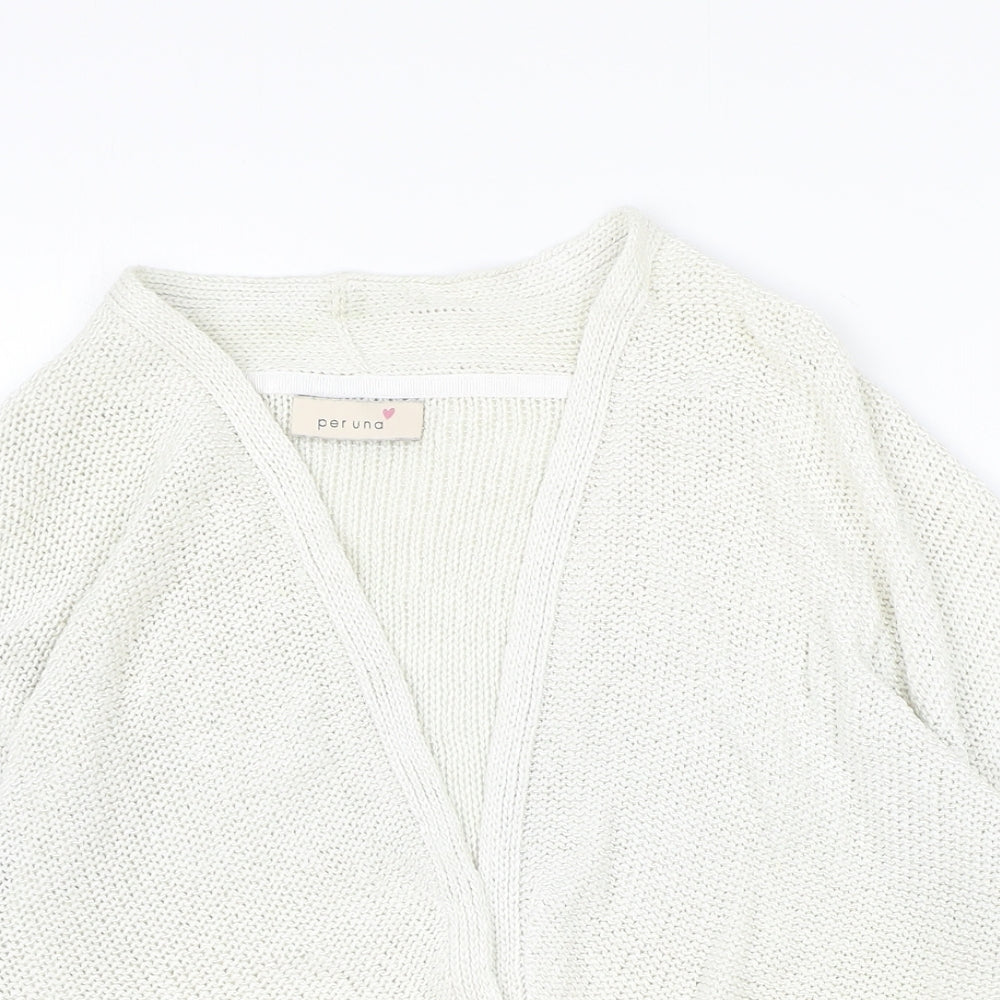 Womens UK Size 12 Marks and Spencer Beige Cardigan Jumper