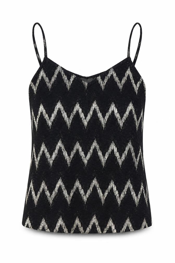 Womens UK Size 6 Topshop Black Basic Tank
