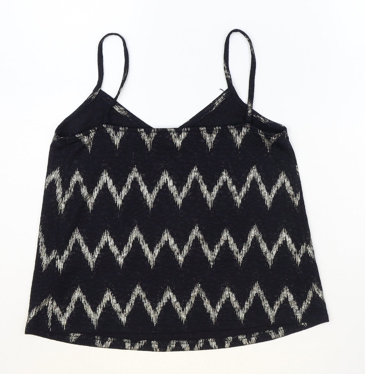 Womens UK Size 6 Topshop Black Basic Tank