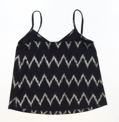 Womens UK Size 6 Topshop Black Basic Tank