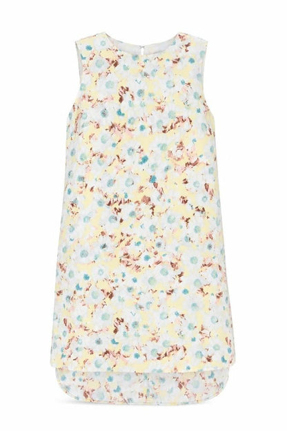 Marks and Spencer Womens Multicoloured Geometric Polyester Shift Size 12 Boat Neck Zip