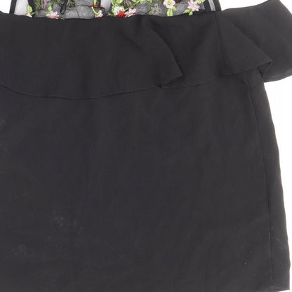 Womens UK Size 10 Atmosphere Black Basic Blouse