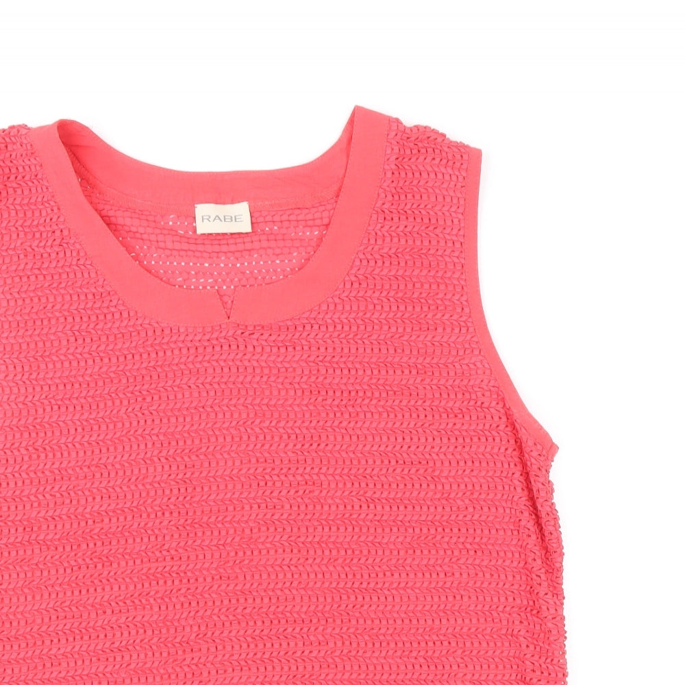 Womens UK Size 14 Rabe Red Basic Tank