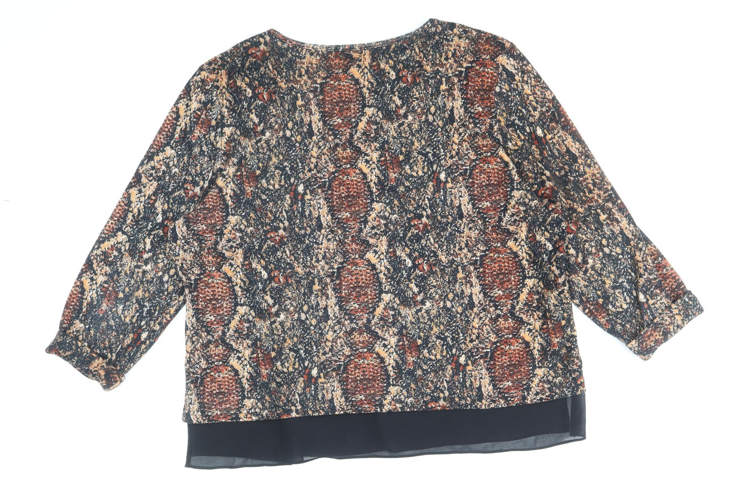Womens UK Size 2XL Klass Brown Pullover Jumper
