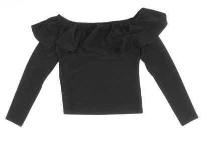 Womens UK Size S H&M Black Basic T-Shirt