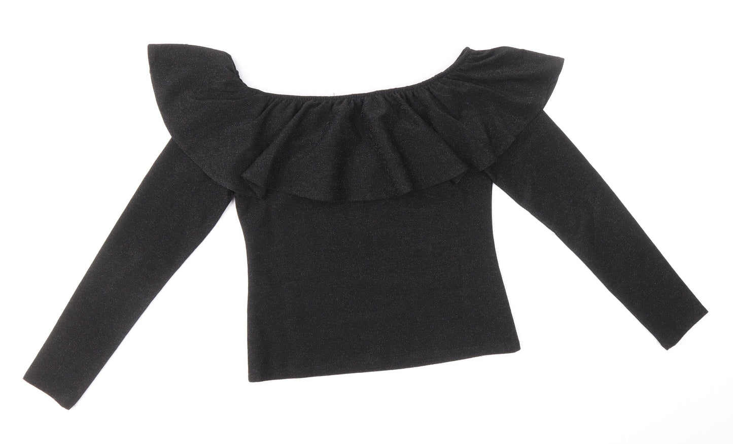 Womens UK Size S H&M Black Basic T-Shirt