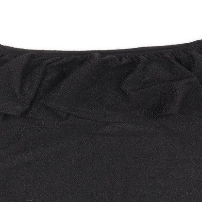 Womens UK Size S H&M Black Basic T-Shirt