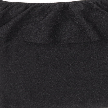 Womens UK Size S H&M Black Basic T-Shirt