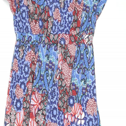 South Womens Multicoloured Paisley Polyester Maxi Size 8 Boat Neck Pullover
