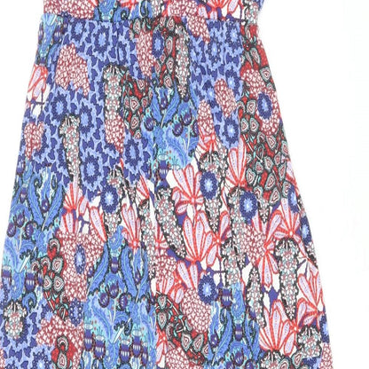 South Womens Multicoloured Paisley Polyester Maxi Size 8 Boat Neck Pullover