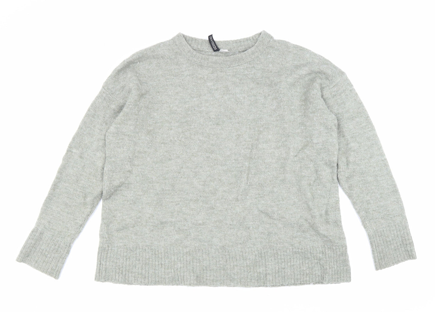 Womens UK Size M Divided Grey Pullover Jumper