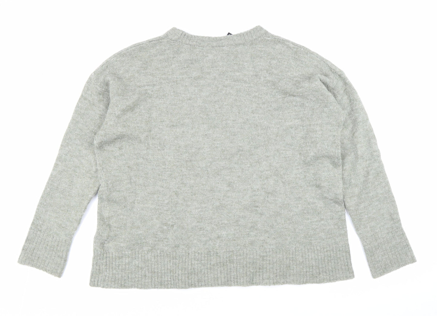 Womens UK Size M Divided Grey Pullover Jumper