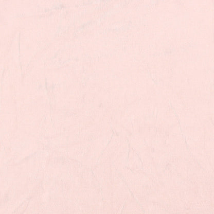 Style Number Womens Pink Viscose Basic T-Shirt Size XL V-Neck