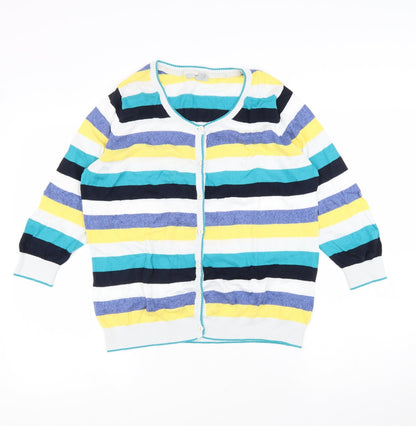 Womens UK Size 16 Per Una Multicoloured Cardigan Jumper