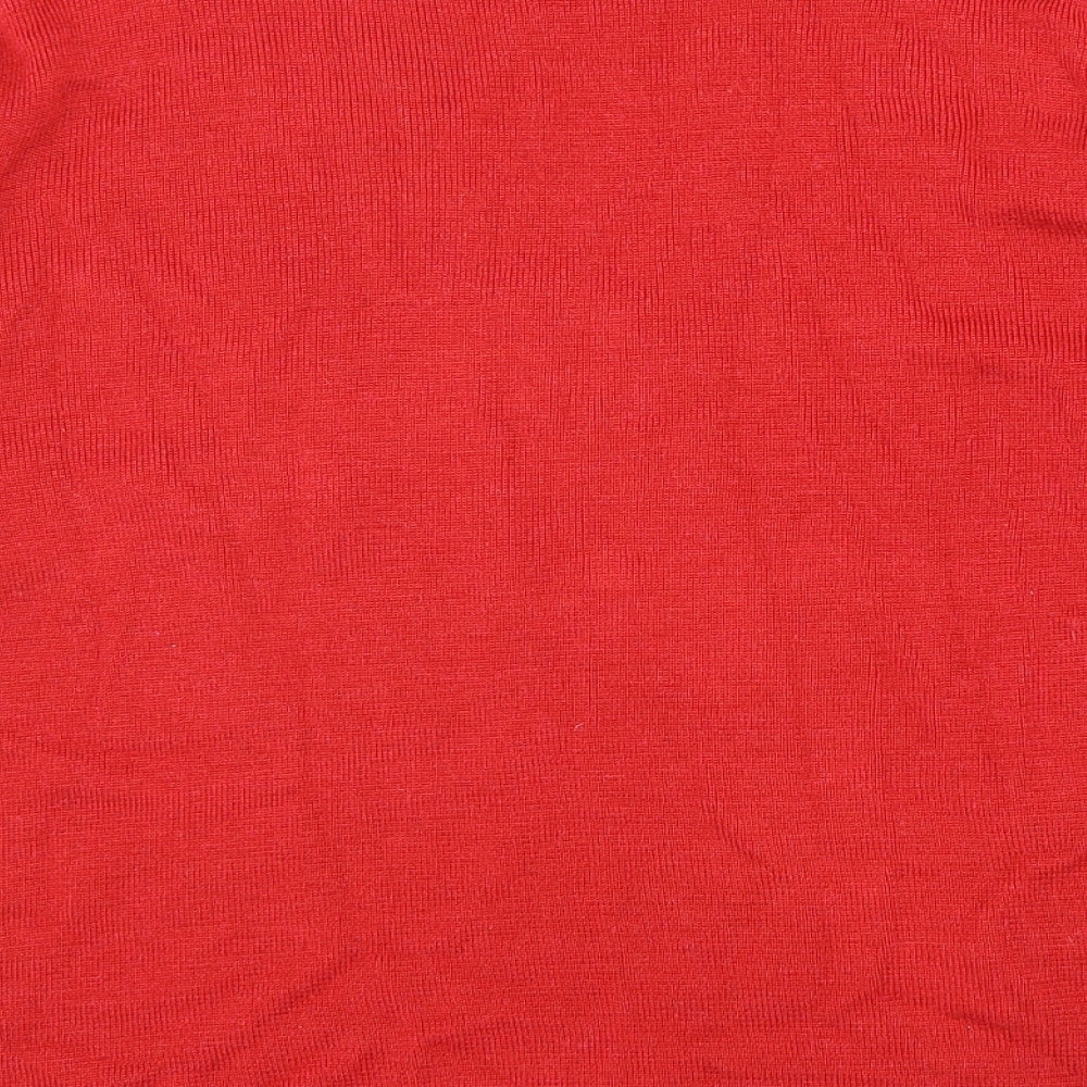 Womens UK Size M Preworn Red Pullover Jumper