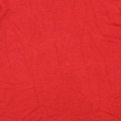 Womens UK Size M Preworn Red Pullover Jumper