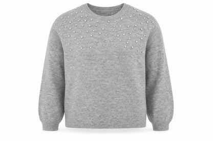 Womens UK Size L New Look Grey Pullover Jumper