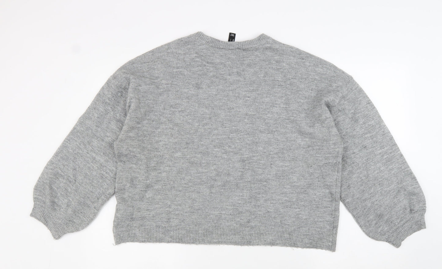 Womens UK Size L New Look Grey Pullover Jumper