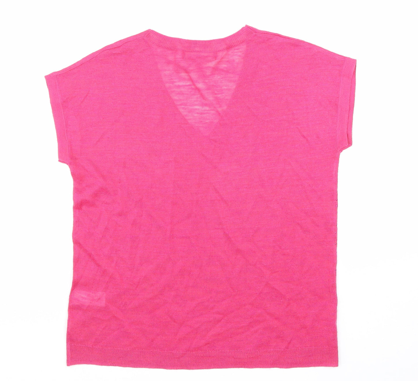 Womens UK Size 8 NEXT Pink Basic T-Shirt