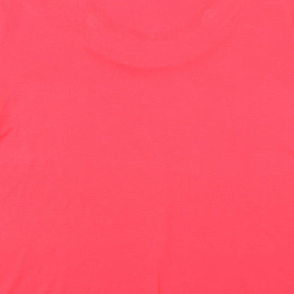 Womens UK Size L BM Red Basic T-Shirt