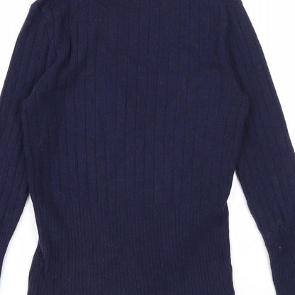 Womens UK Size 6 Marks and Spencer Blue Pullover Jumper
