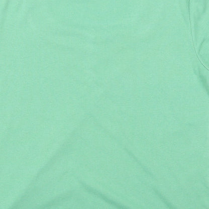 Womens UK Size M Preworn Green Basic T-Shirt