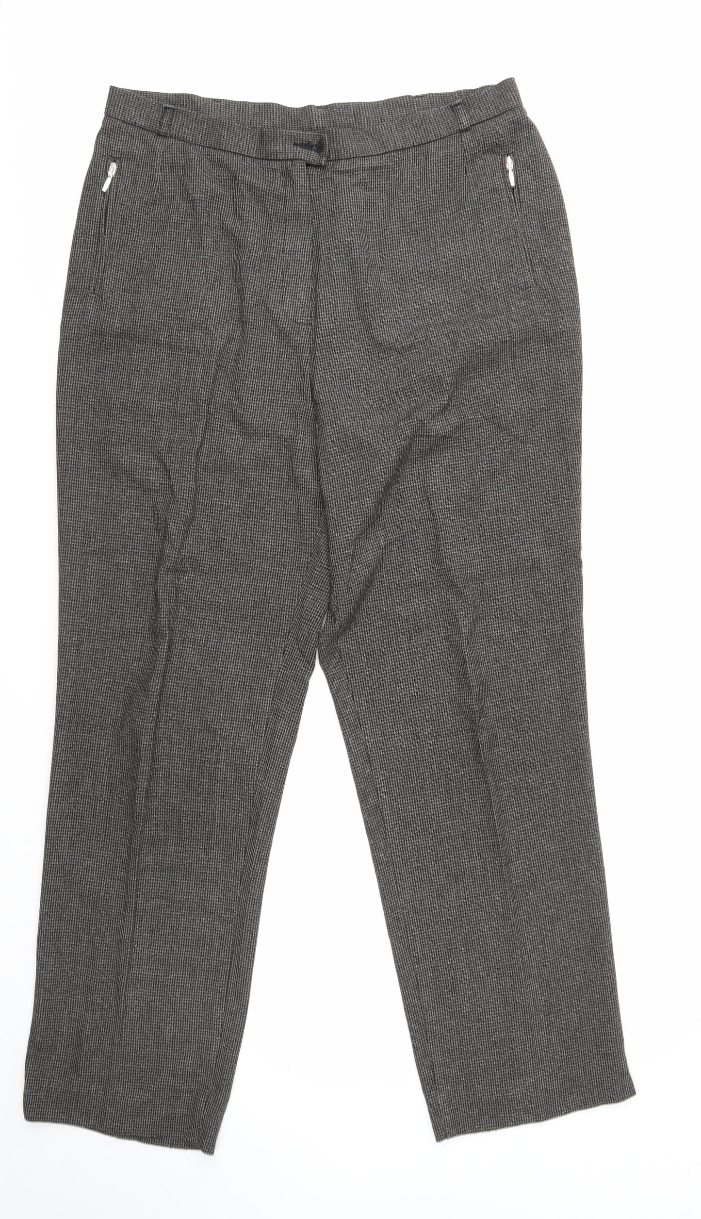 Womens UK Size 16 Marks and Spencer Regular Fit  Grey Trousers