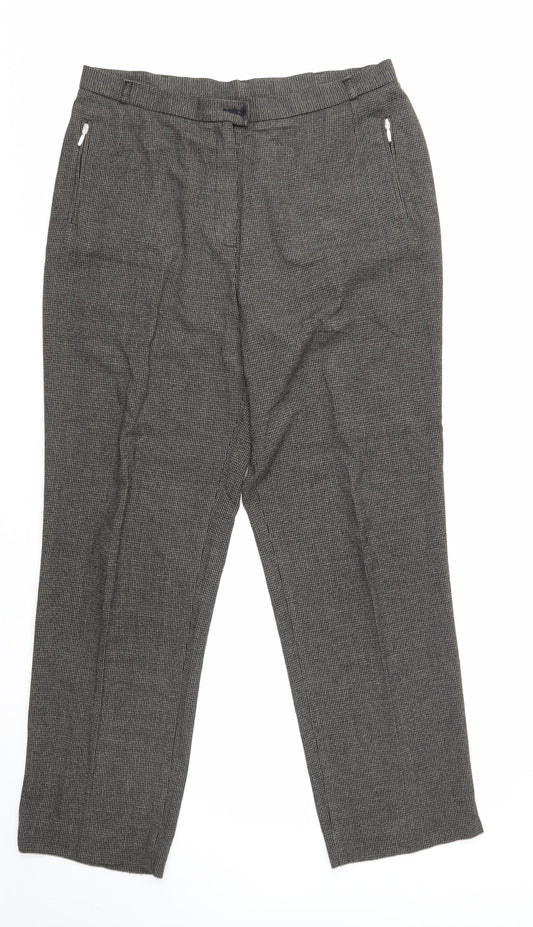 Womens UK Size 16 Marks and Spencer Regular Fit  Grey Trousers