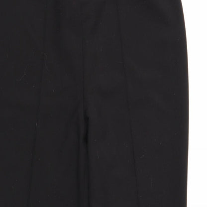 BM Womens Black Polyester Trousers Size 14 Regular