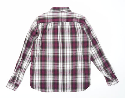 Mens UK Size L French Connection Purple  Button-Up Long Sleeve Casual Shirt