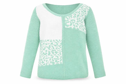 Womens UK Size 12 Bonmarché Green Pullover Jumper