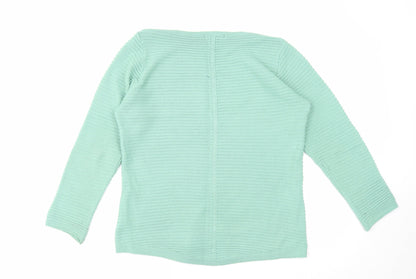 Womens UK Size 12 Bonmarché Green Pullover Jumper