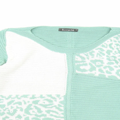 Womens UK Size 12 Bonmarché Green Pullover Jumper