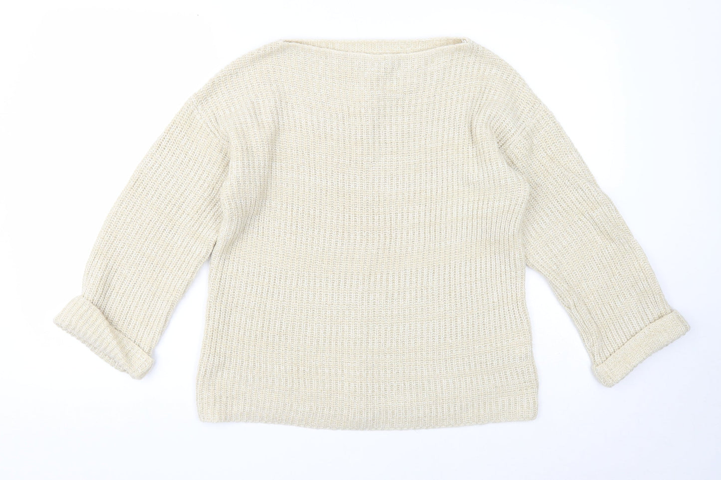 Womens UK Size 8 Atmosphere Beige Pullover Jumper