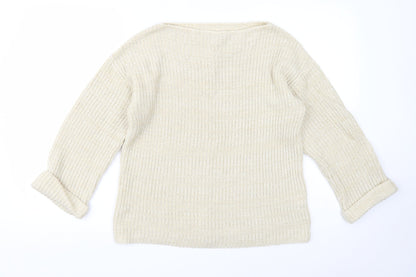 Womens UK Size 8 Atmosphere Beige Pullover Jumper