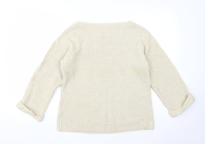 Womens UK Size 8 Atmosphere Beige Pullover Jumper