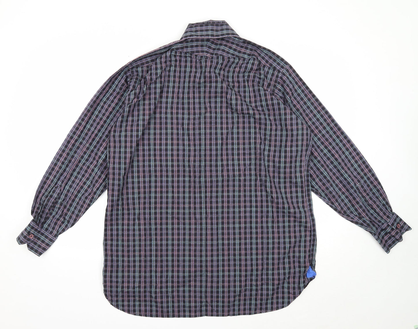 Mens UK Size L Haines & Bonner Black  Button-Up Long Sleeve Casual Shirt