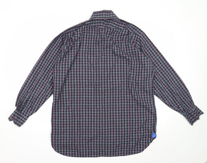 Mens UK Size L Haines & Bonner Black  Button-Up Long Sleeve Casual Shirt